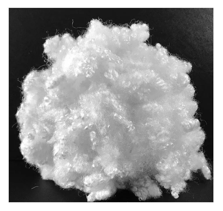 Gerecycled acryl witte stapelvezel 3D/7D/15D 32 mm/51 mm/64 mm Hol geconjugeerd gesiliconiseerd voor kussen
